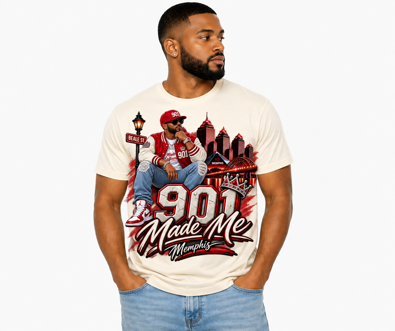 901 Made Me Memphis Graphic T-Shirt