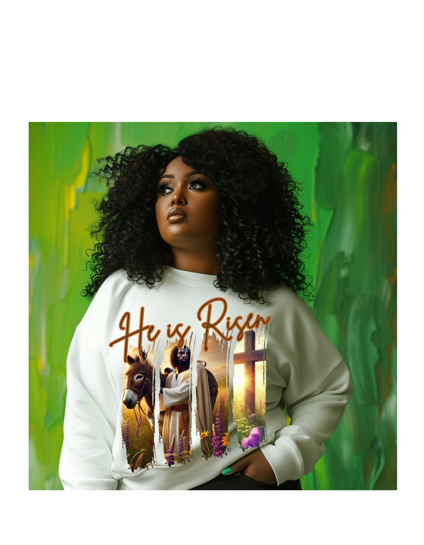 He Is Risen – Faith-Based Easter Christian Graphic Tee