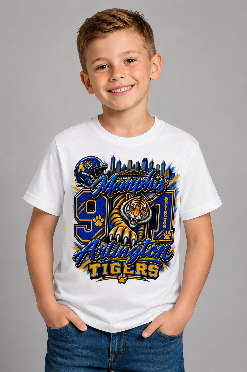 901 Arlington Tigers Boys Youth Graphic T-Shirt