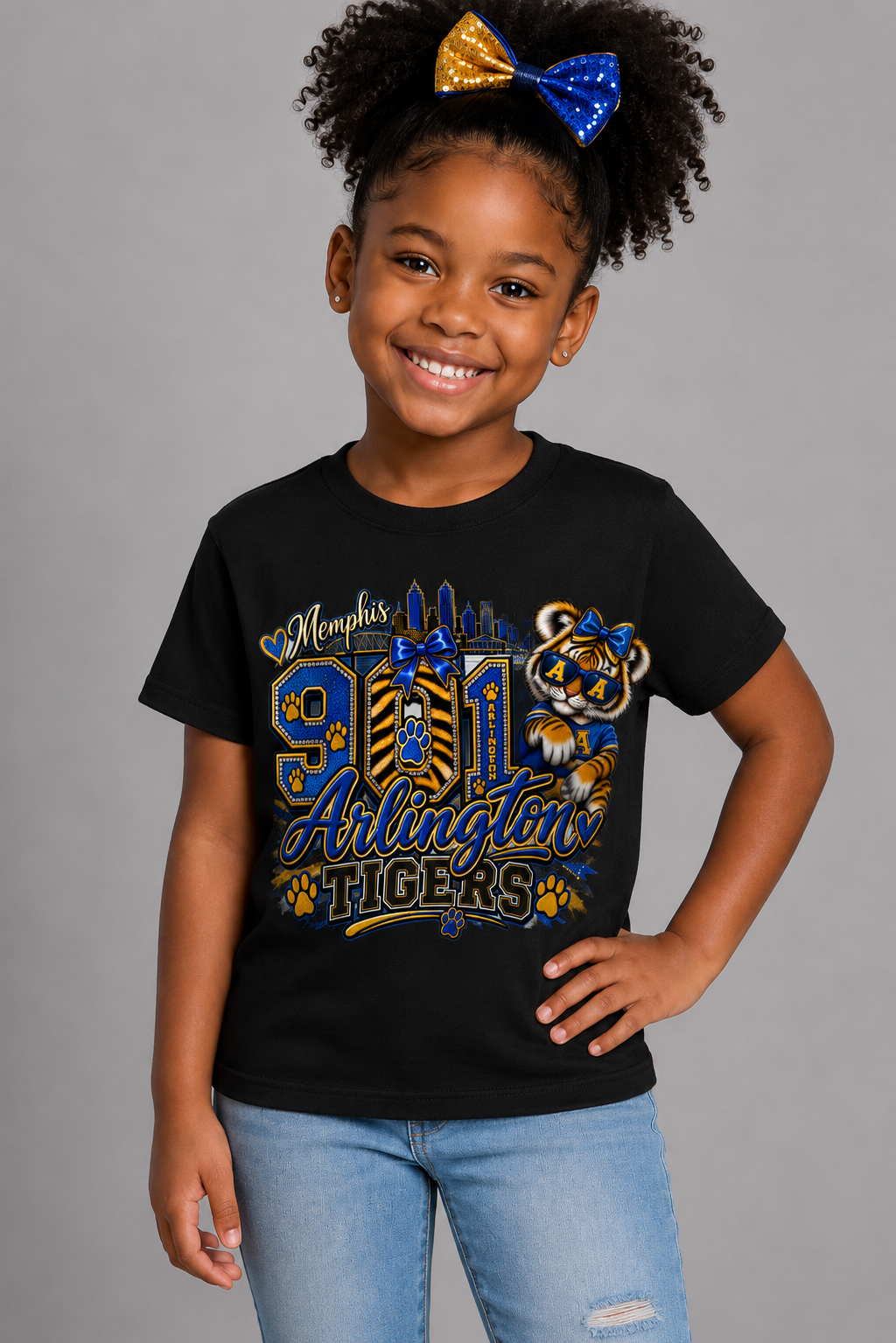 901 Arlington Tigers Girls Youth Graphic T-Shirt