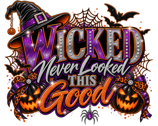 Wicked Never Looked This Good Halloween Graphic Tee
