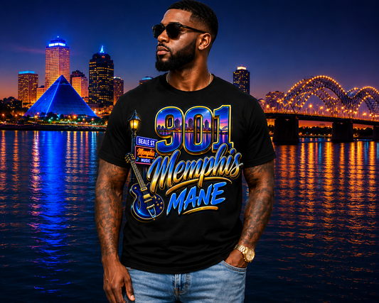 901 Memphis MANE Graphic T-Shirt | Lott Expressions R.A.W.