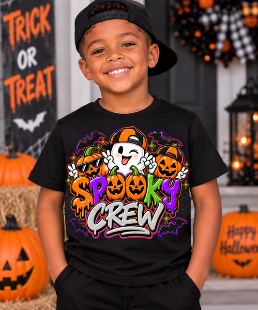 Spooky Crew Kids Halloween Graphic Tee