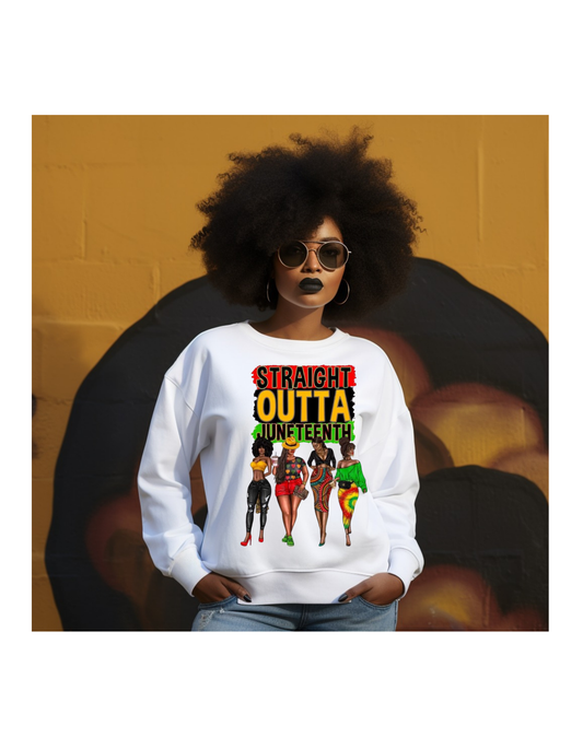 Straight Outta Juneteenth – Freedom Celebration Graphic Tee