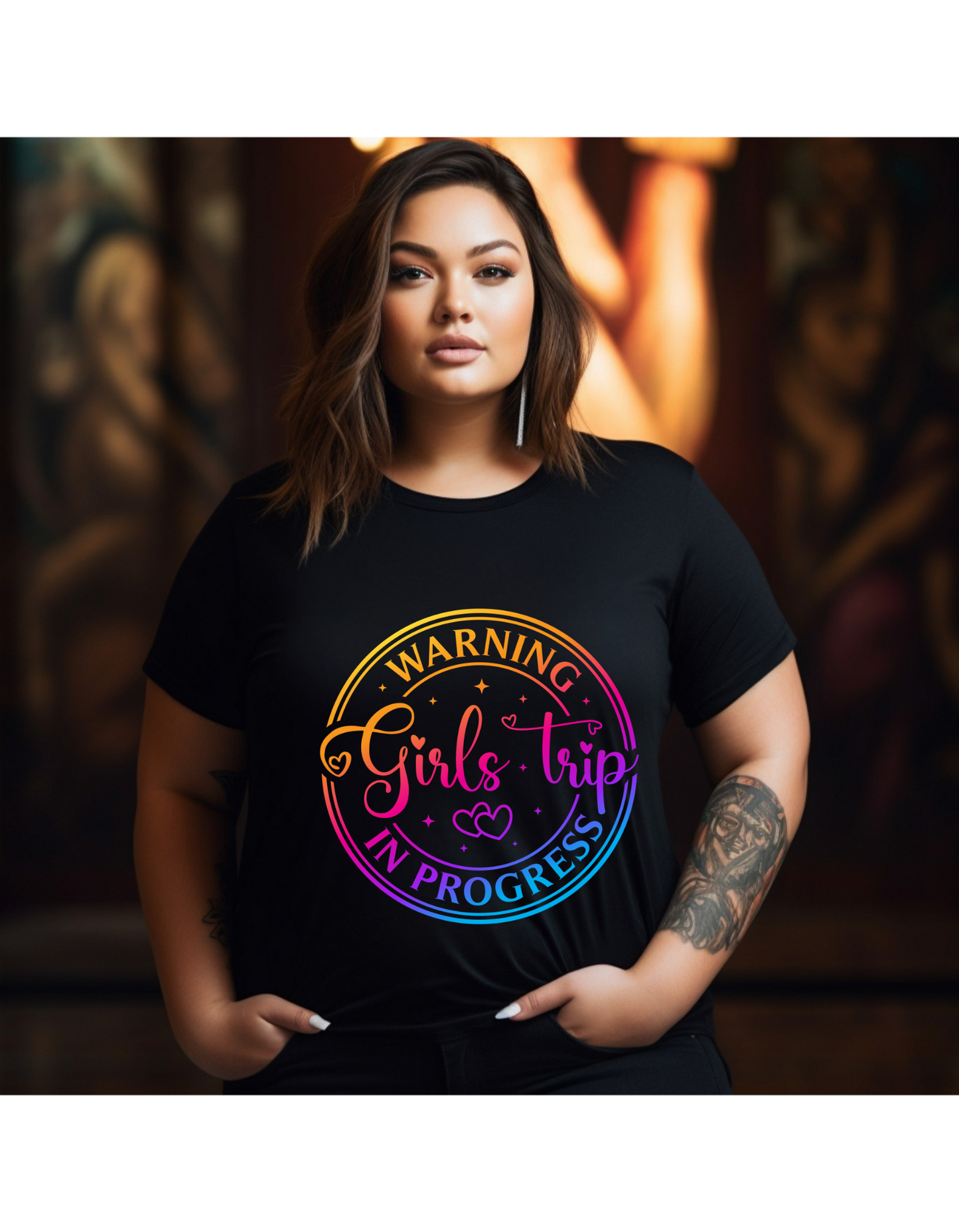 Warning: Girls Trip in Progress – Squad Graphic Tee