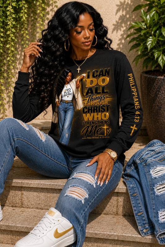 I Can Do All Things Through Christ – Philippians 4:13 Graphic Apparel